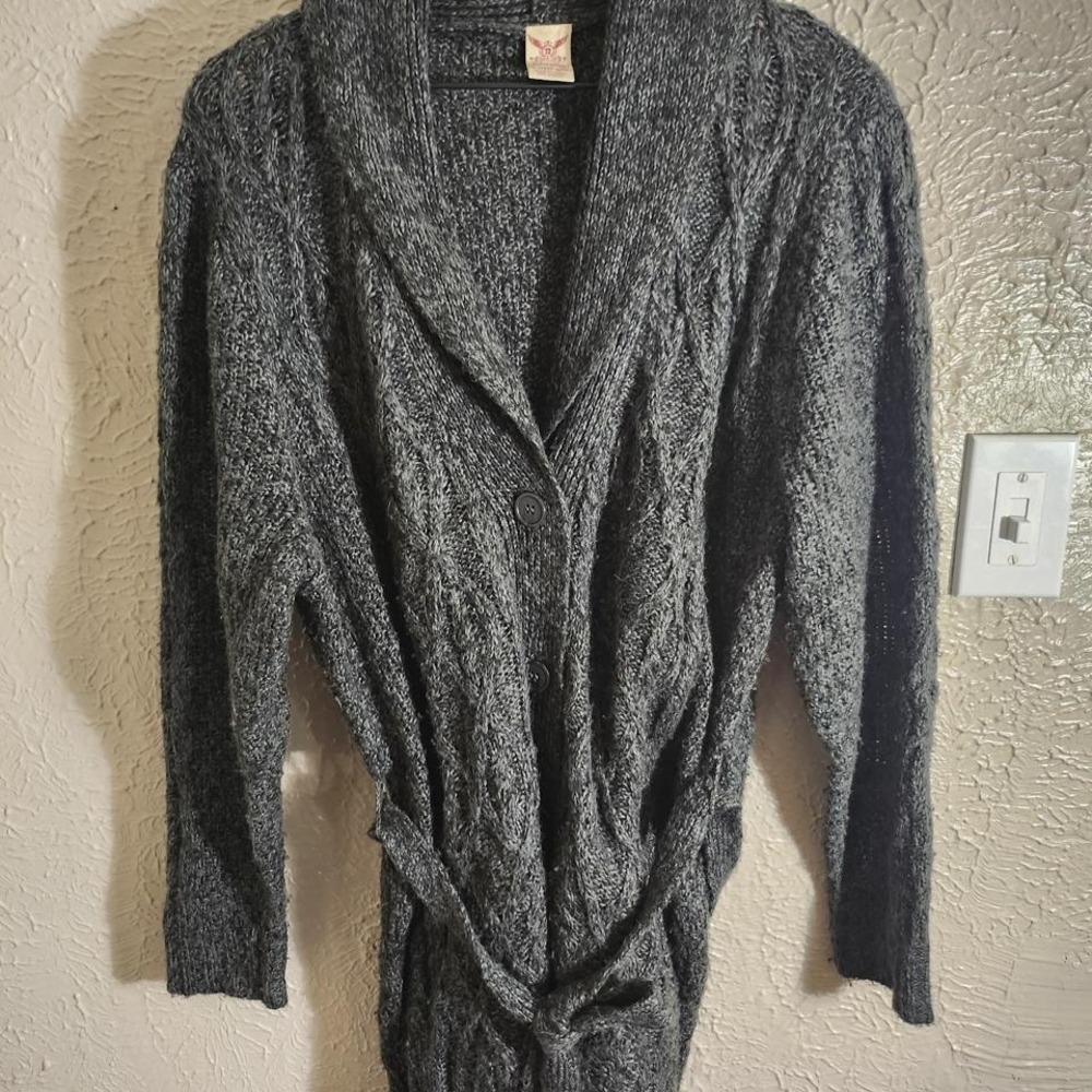 GREY FADED GLORY CARDIGAN